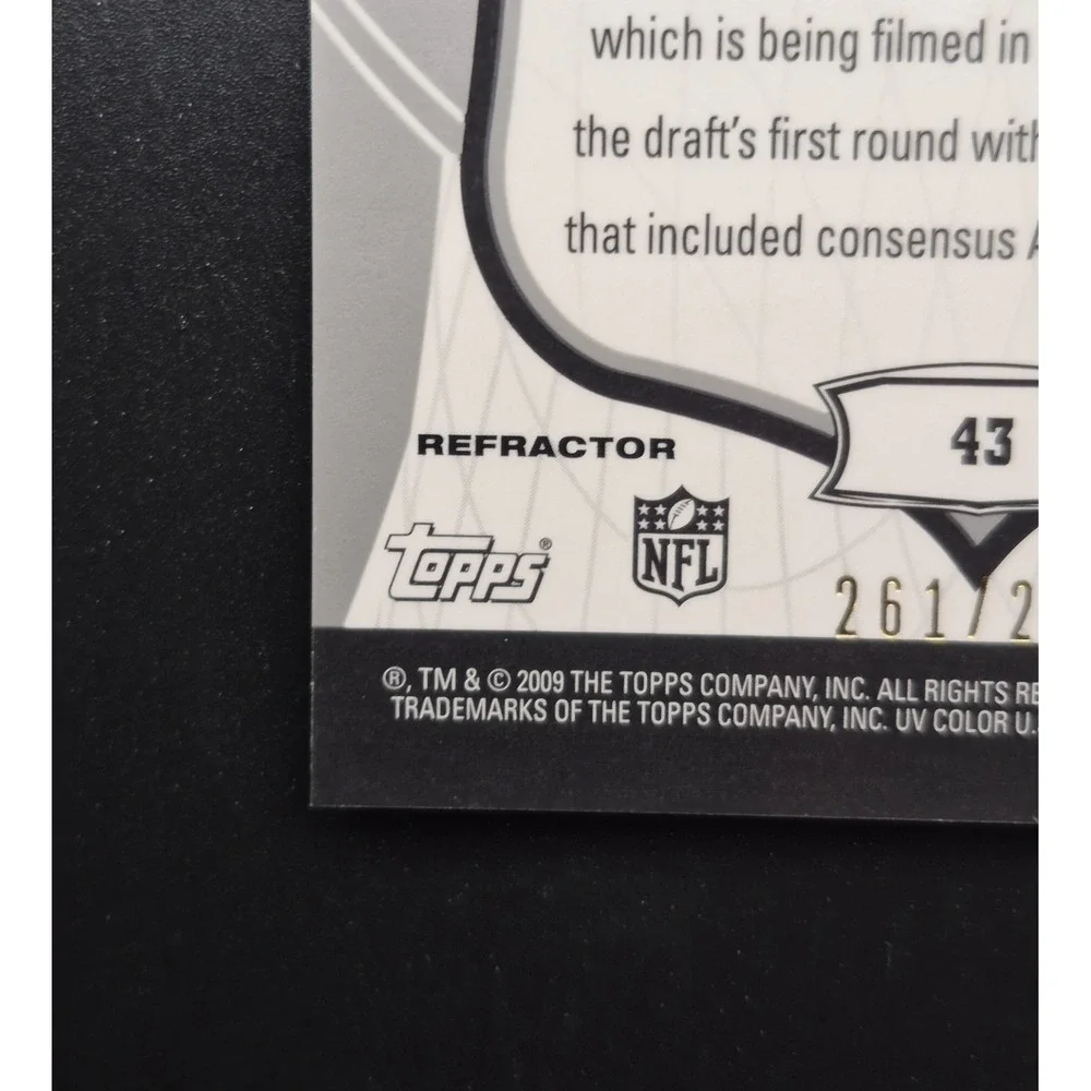 Michael‎ Oher #/299 2009 Bowman Sterling Refractors #43
